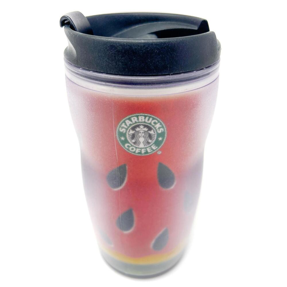 Starbucks Barista Watermelon Tumbler 2001 8oz w/ Lid Red Travel Coffee‎ Mug New